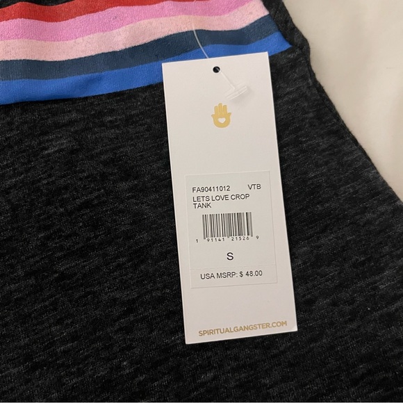 New Spiritual Gangster Muscle Tank Small $48 Black - Picture 5 of 6